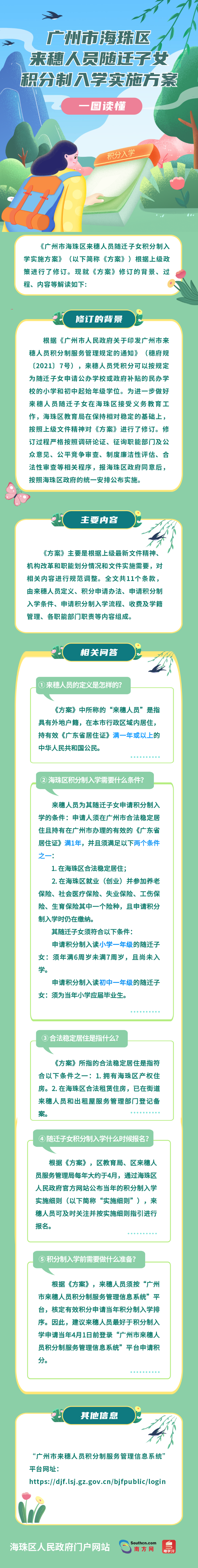 广州市海珠区来穗人员随迁子女积分制入学实施方案.png